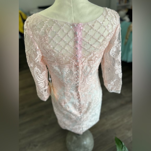 🩷LanTing Sz 6-8 Pink Dress Lace NWT🩷 Measurements Included! - Picture 9 of 16